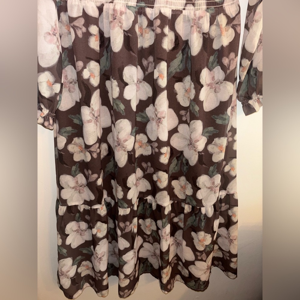Mad About Style Floral Long Sleeve GRACE Midi Dress Jilly Box Size M - Picture 5 of 13